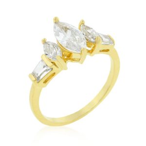 Marquise Triplet Engagement Ring - Image 3