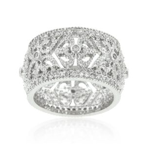 Filigree Crest Eternity Ring - Image 2