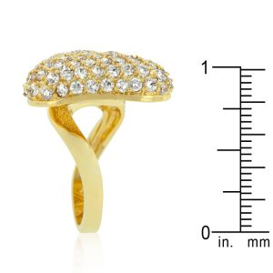 Bow Tie Cubic Zirconia Ring - Image 4