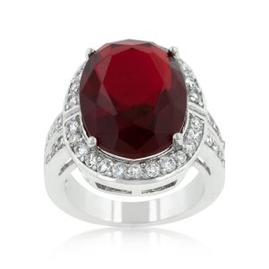 Ruby Red Cocktail Ring - Image 2