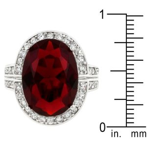 Ruby Red Cocktail Ring - Image 3