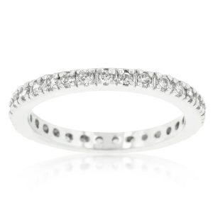 Delicate Cubic Zirconia Eternity Band - Image 2