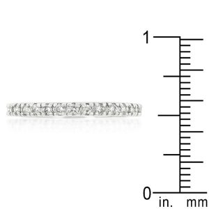 Delicate Cubic Zirconia Eternity Band - Image 3