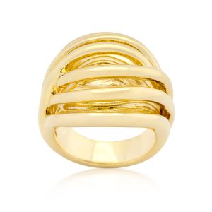 Golden Illusion Fashion Ring - Image 2
