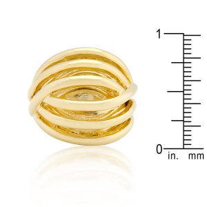 Golden Illusion Fashion Ring - Image 3