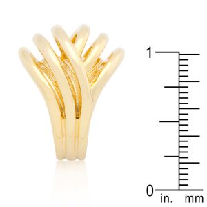 Golden Illusion Fashion Ring - Image 4