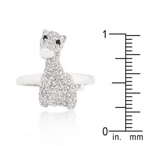 Cubic Zirconia Giraffe Ring - Image 3