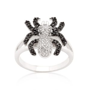 Cubic Zirconia Spider Fashion Ring - Image 2