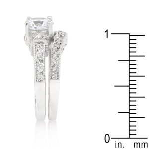 Art Deco Round Cut Bridal Set - Image 4