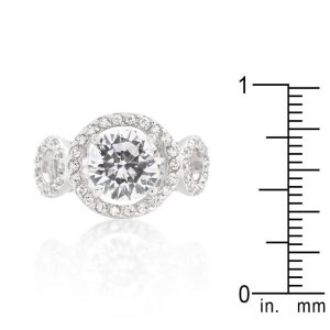 Round Cut Trio Cubic Zirconia Ring - Image 3
