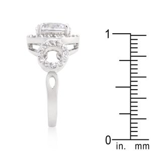 Round Cut Trio Cubic Zirconia Ring - Image 4