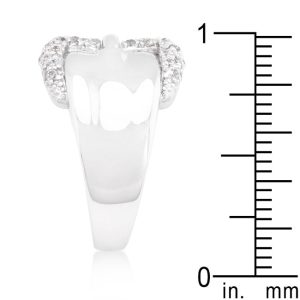 Simple Cubic Zirconia Belt Ring - Image 4