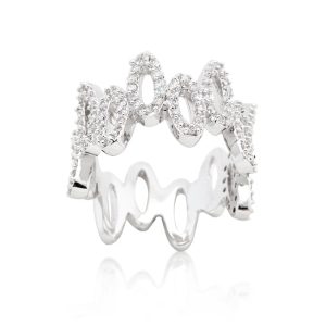 Cubic Zirconia Oval Fashion Ring - Image 2