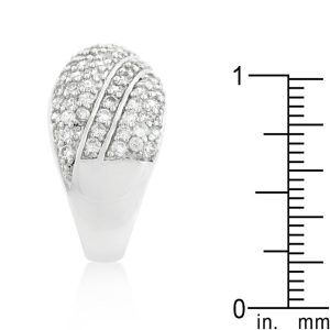 Pave Overlap Diagonal Ring - Image 4