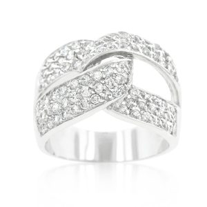 Cubic Zirconia Knot Ring - Image 2