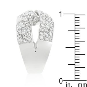 Cubic Zirconia Knot Ring - Image 4