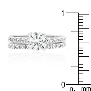 Glistening Engagement Ring Set - Image 3