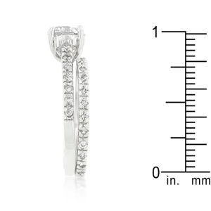 Glistening Engagement Ring Set - Image 4