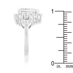 Heart Halo Engagement Ring - Image 4