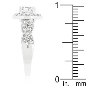 Round Cut Halo Engagement Ring - Image 4