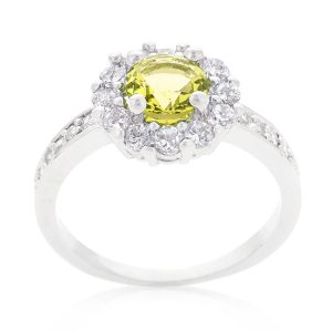 Bella Birthstone Engagement Ring in Yellow - Image 2