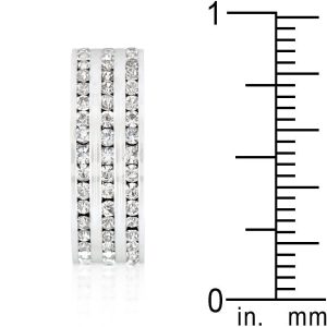Triple Row Crystal Eternity Band - Image 4