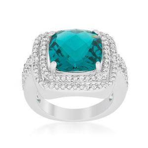 Candy Aqua Cocktail Ring - Image 2