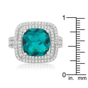Candy Aqua Cocktail Ring - Image 3