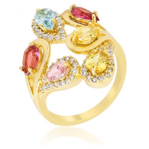 Multi-Color Cocktail Ring - Image 4