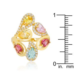 Multi-Color Cocktail Ring - Image 2