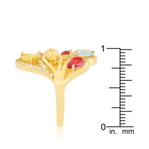 Multi-Color Cocktail Ring - Image 3