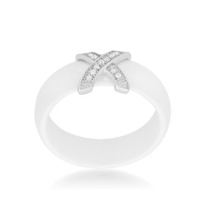 Modern Classic X Ring - White - Image 2