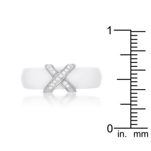 Modern Classic X Ring - White - Image 3