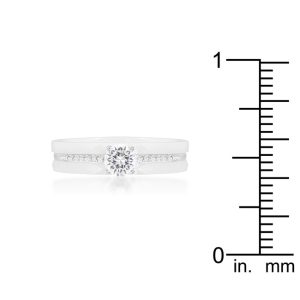Three Ring Ceramic Set White - Image 2
