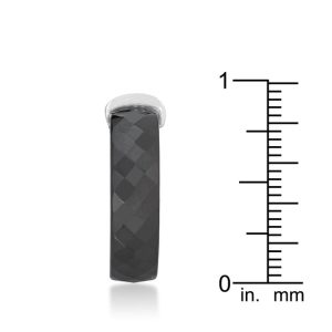 Black Ceramic Cocktail Ring - Image 3