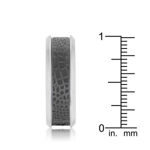 Band Ring with Animal Print Detail - Image 4
