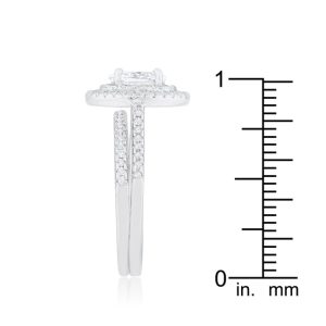 Oval Wedding Ring Set - Image 4