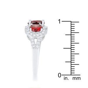 Garnet Classic Trio Ring - Image 4