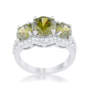 Olive Classic Trio Ring - Image 2