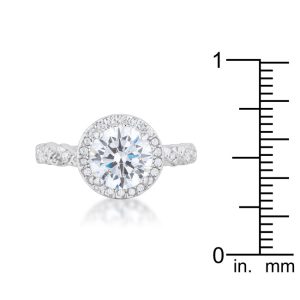 Jordana 2.2ct Clear CZ Rhodium Classic Ring - Image 3