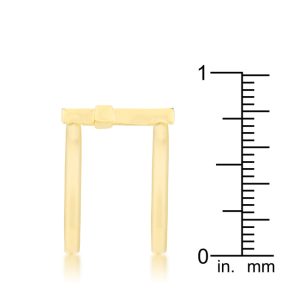 Francis 0.08ct CZ 14k Gold Contemporary Cross Ring - Image 4