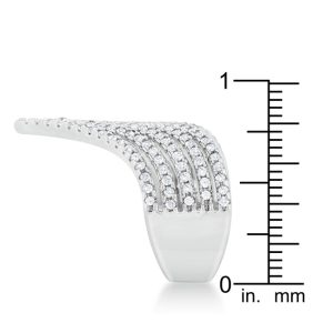 Vera 1.42ct CZ Rhodium Vintage Inspired Cocktail Ring - Image 4
