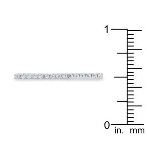 Karolina 0.2ct CZ Rhodium Contemporary Simple Ring - Image 3