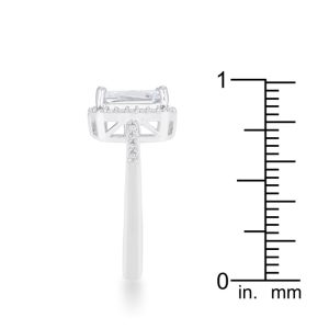 Ariana 2.95ct CZ Rhodium Classic Ring - Image 4