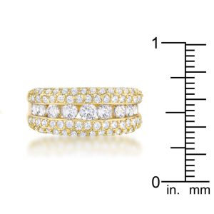 Luna 1.1ct CZ 14k Gold Classic Band Ring - Image 3