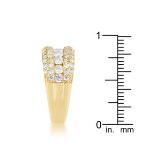 Luna 1.1ct CZ 14k Gold Classic Band Ring - Image 4