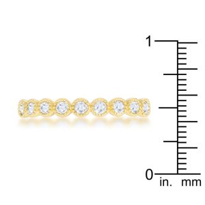 Bea 0.27ct CZ 14k Gold Delicate Band - Image 3