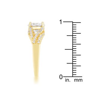 Irine 2.3ct CZ 14k Gold Classic Ring - Image 4