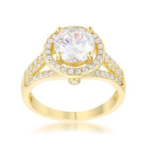 Marylin 2.5ct CZ 14k Gold Classic Ring - Image 2