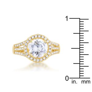Marylin 2.5ct CZ 14k Gold Classic Ring - Image 3